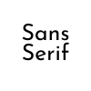 Sans Serif 